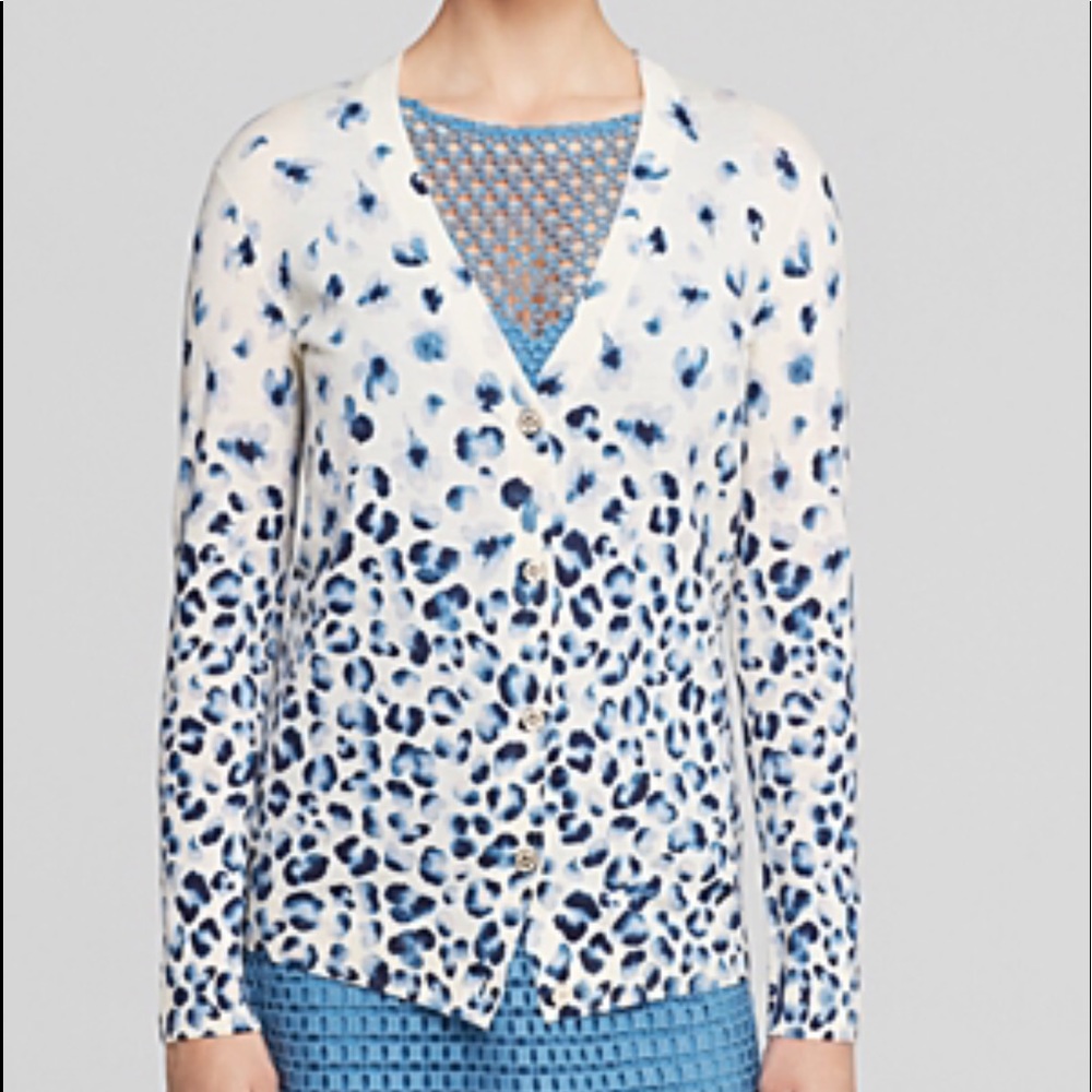 Tory Burch Floral Cardigan